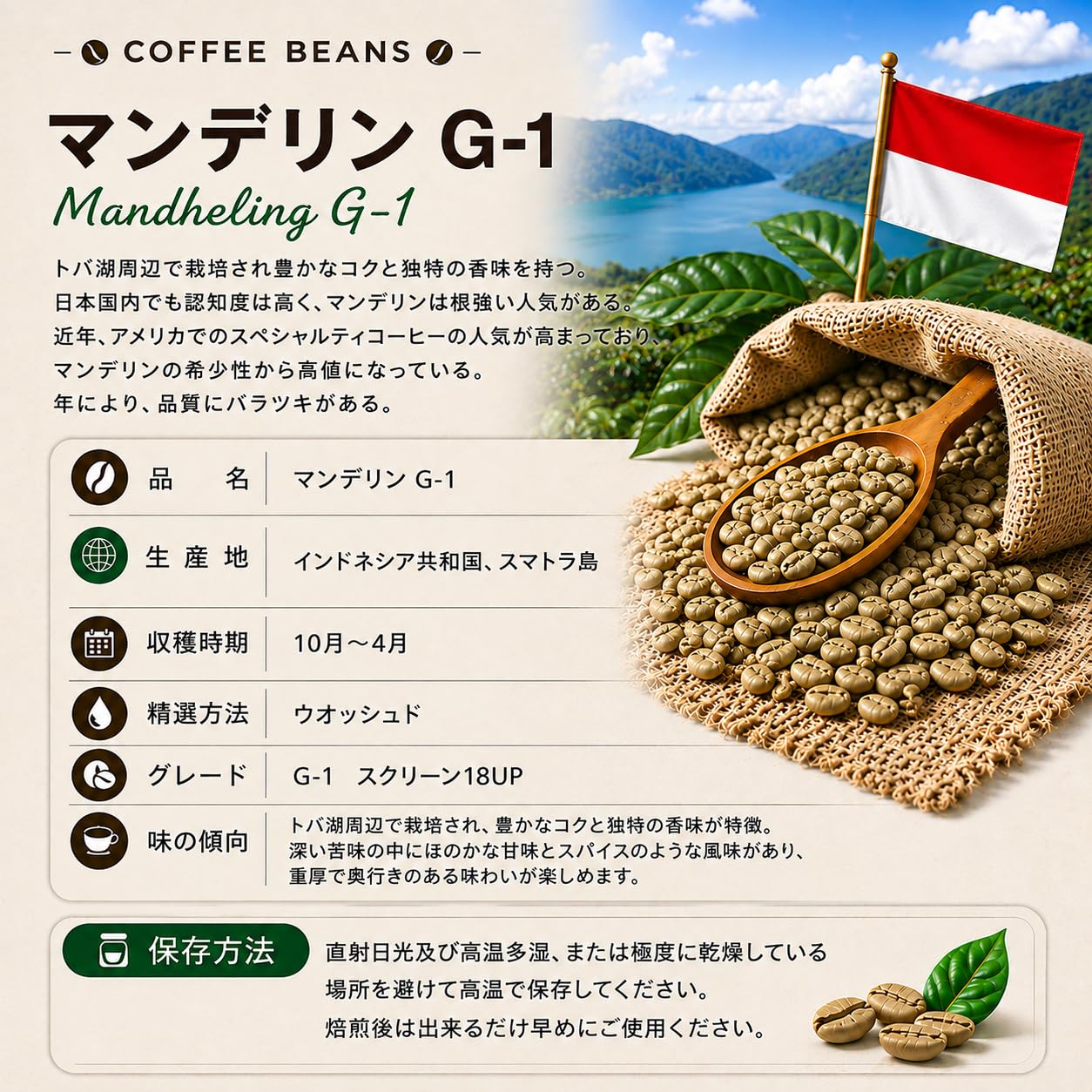 Amazon.co.jp: DRIP TRIP コーヒー生豆 マンデリン G-1 インドネシア